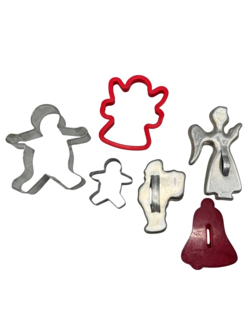 Assorted Vintage Christmas Cookie Cutters - Set Of 6 READ